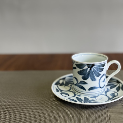 人気のうー特価』志野焼北山窯カップ&ソーサー5客