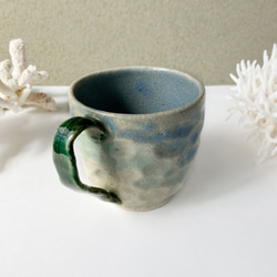 陶器のマグカップ【海のケルプ】 14枚目の画像