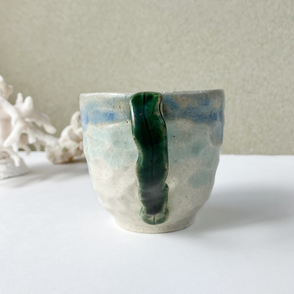 陶器のマグカップ【海のケルプ】 11枚目の画像
