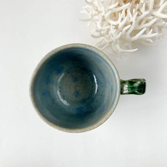 陶器のマグカップ【海のケルプ】 12枚目の画像