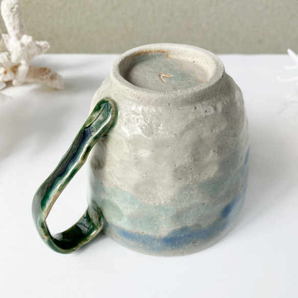 陶器のマグカップ【海のケルプ】 7枚目の画像