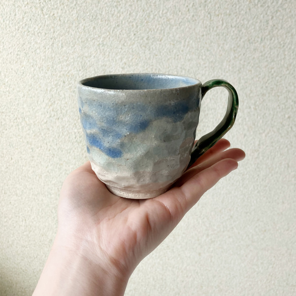 陶器のマグカップ【海のケルプ】 5枚目の画像