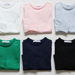 【多季可用◎】整衣3/4袖圓領套頭衫【粉色】 第13張的照片