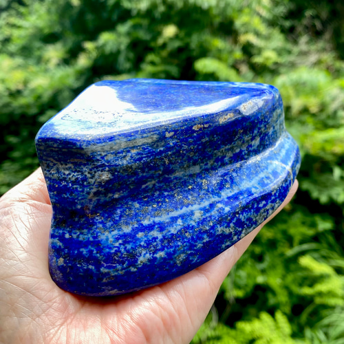 ラピスラズリ　原石 ラピスラズリ 原石 517g 台付き アフガニスタン産 全面磨き ポリッシュ