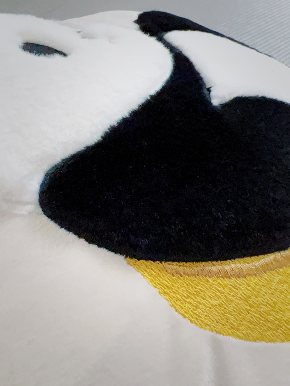 クッションカバー パンダ柄　２枚セット（アイボリー色）（おもて＆うしろ）45ｘ45　インテリア雑貨　可愛い　韓国風　刺繍 5枚目の画像