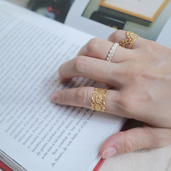 18KGP クロシェDレースリング 9枚目の画像