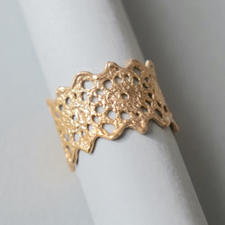 18KGP クロシェDレースリング 14枚目の画像