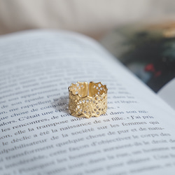 18KGP クロシェDレースリング 8枚目の画像