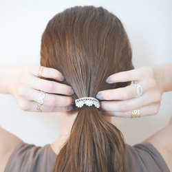 18KGP クロシェDレースリング 12枚目の画像