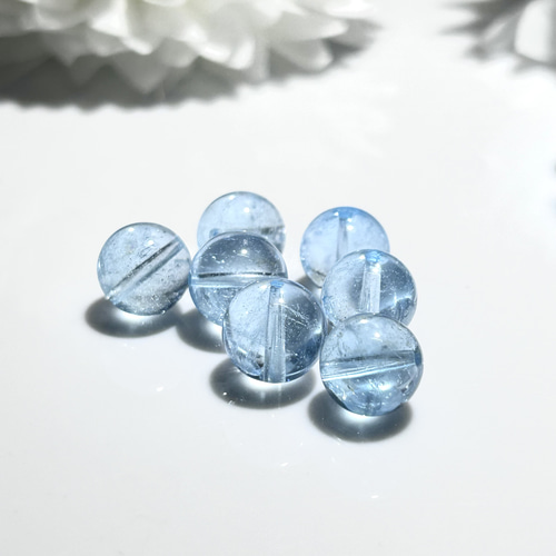 8mm・10mm ブルートパーズ（スカイブルートパーズ）宝石質