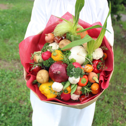 【いろいろ野菜のブーケ OR2】食いしん坊のブーケシリーズ 3枚目の画像