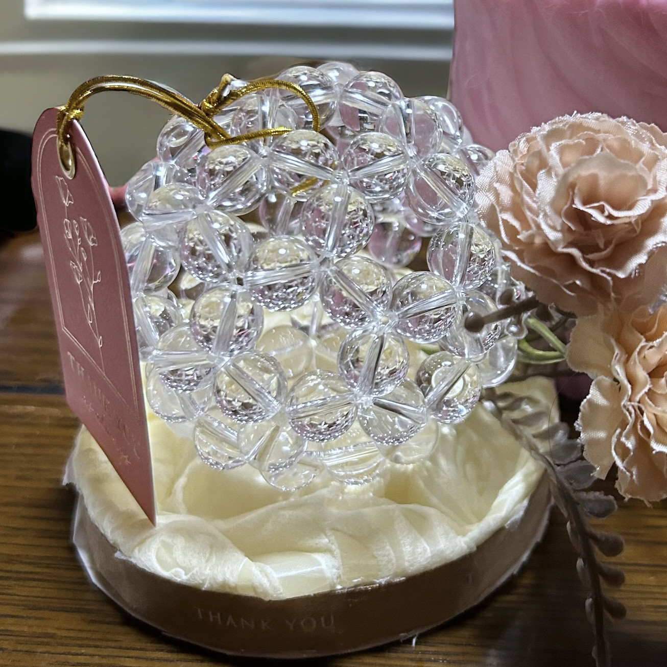 フラーレンクリエイターが、つくった本物水晶の本物フラーレン8mm玉