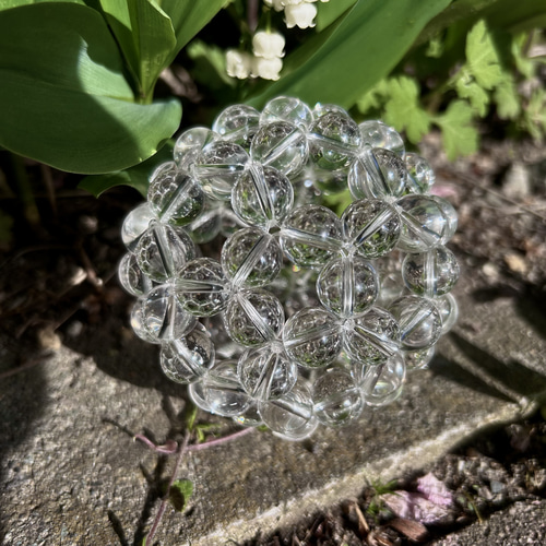 12mm5A透き通る無色透明 認定フラーレンクリエイターが作った本水晶の