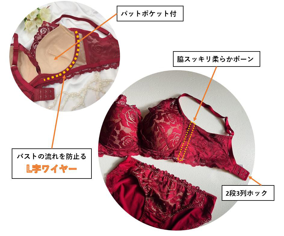 Wacoal PARFAGE ワインレッド C75 ブラジャーショーツセット Amazon | BCL PCL430 パルファージュ PARFAGE ブラジャー C75 T