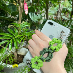 オ一ドリ一★様　ハンドストラップ　スマホストラップ　パラコード　ストラップ スマホハンドストラップ スマホパラコード 太め ショート 30cm