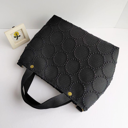 ミナペルホネン 最新 タンバリンブラック 2wayパニーニ風 結婚式