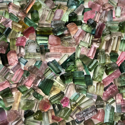 高品質 ミニトルマリン 10g(50カラット)セット 原石 鉱物 天然石 (No