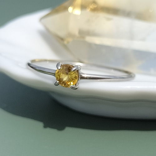 【送料無料/即納】  スフェーンのシルバーリング11号 天然石 指輪・リング ORISYOKU アクセサリー