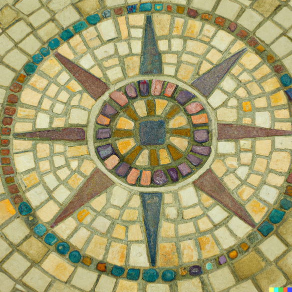 サークルストーン　ガーデンサークル　コンクリート　埋め込み　エントランス　ガーデン　タイル　サークル　レンガ 