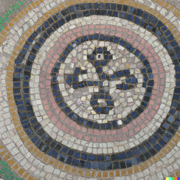 サークルストーン　ガーデンサークル　コンクリート　埋め込み　エントランス　ガーデン　タイル　サークル　レンガ 