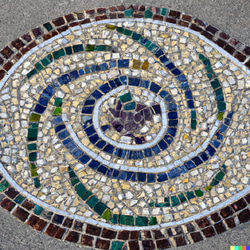 サークルストーン　ガーデンサークル　コンクリート　埋め込み　エントランス　ガーデン　タイル　サークル　レンガ 7枚目の画像