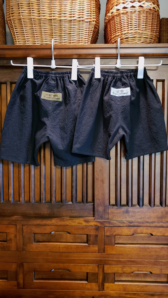 「める様オーダー」 子供服　９０cm　100cm ハンドワッシャー　黒　 シャツ　パンツ　セットアップ 7枚目の画像