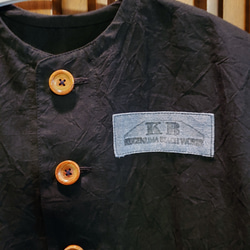 「める様オーダー」 子供服　９０cm　100cm ハンドワッシャー　黒　 シャツ　パンツ　セットアップ 3枚目の画像