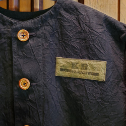 「める様オーダー」 子供服　９０cm　100cm ハンドワッシャー　黒　 シャツ　パンツ　セットアップ 2枚目の画像