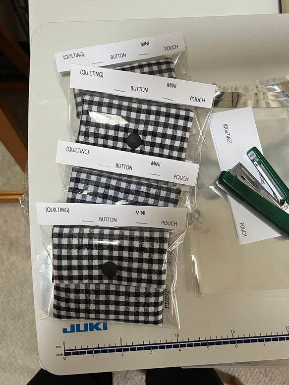 【お得なセット】10種から選べる ボタンミニポーチ2個セット 17枚目の画像