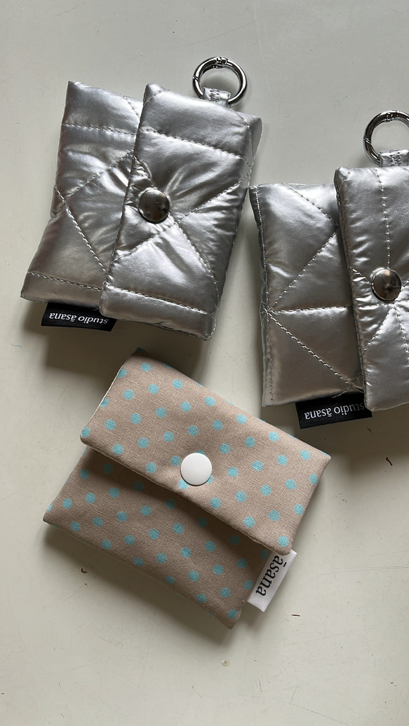 【お得なセット】10種から選べる ボタンミニポーチ2個セット 18枚目の画像