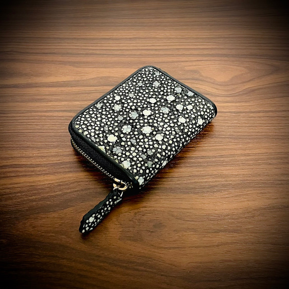 スティングレイ メンズ財布 ミニ財布 ガルーシャ 小銭入れ 黒 ブラック