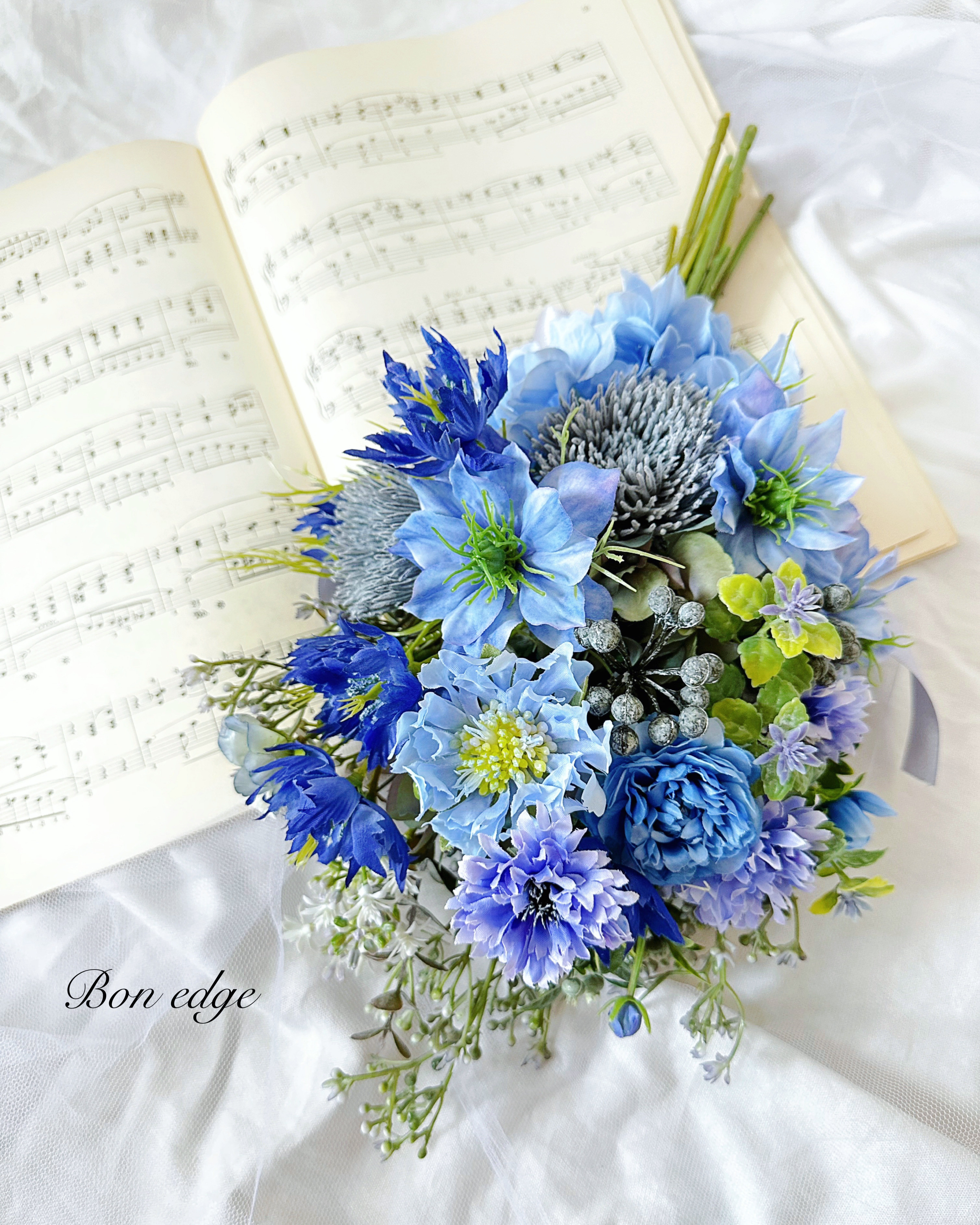 青色スワッグ　アーティフィシャルフラワー