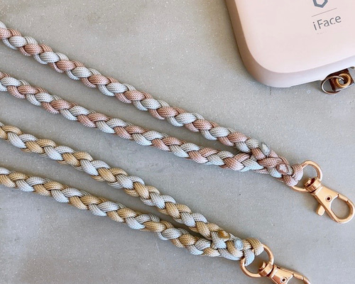 【オーダー用】ハンドストラップ　パラコード　スマホストラップ　くすみカラー 選べるカラー】長さのオーダー無料 スマホショルダー ストラップ