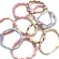 ヘアゴム No.191 ヘアゴム ねじり ツイスト 全5色 アクセサリー ハンドメイド 手芸材料