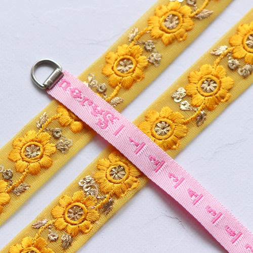 インドアンティーク刺繍敷物イエロー No.03881-9_4385353d-a4ae-4b6a-