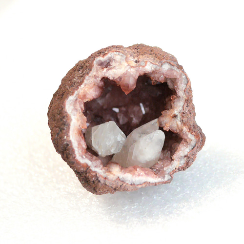 原石☆水晶と共生 ピンクアメジスト・ドーム型_PA02 天然石