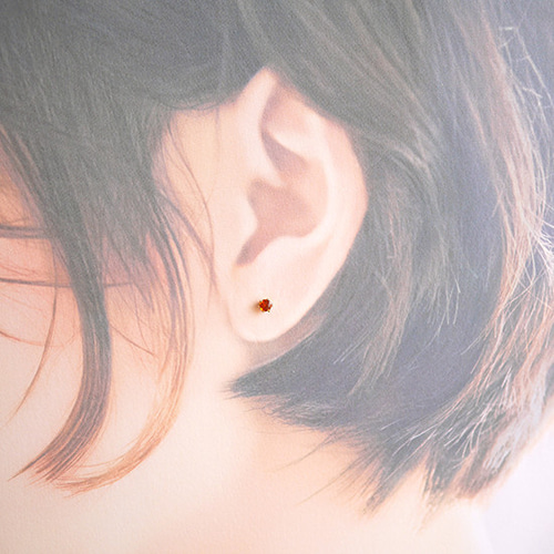 55◆14kgf ピアス3点 ピアス☆クリノヒューマイト（3mm）14kgf ピアス（スタッド・一