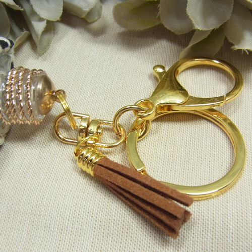 キーホルダー バックチャーム香水瓶 インド刺繡プチギフト