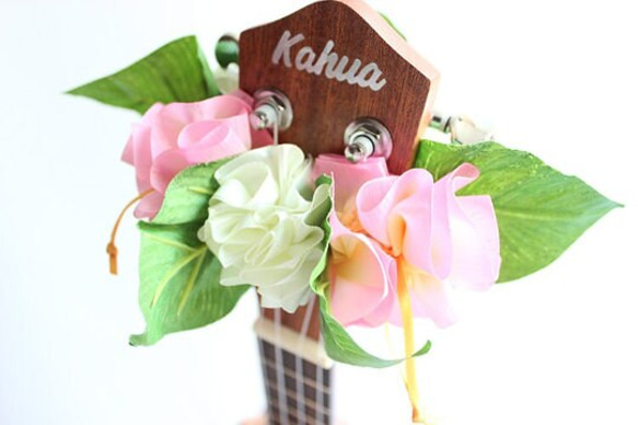 手工套件尤克里裡絲帶花環夏威夷工藝樂器配件木槿吉他阿羅哈音樂會 第6張的照片