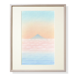 パステル画（原画）内灘砂丘・夕陽。 パステル画（原画）内灘砂丘・夕陽。 絵画