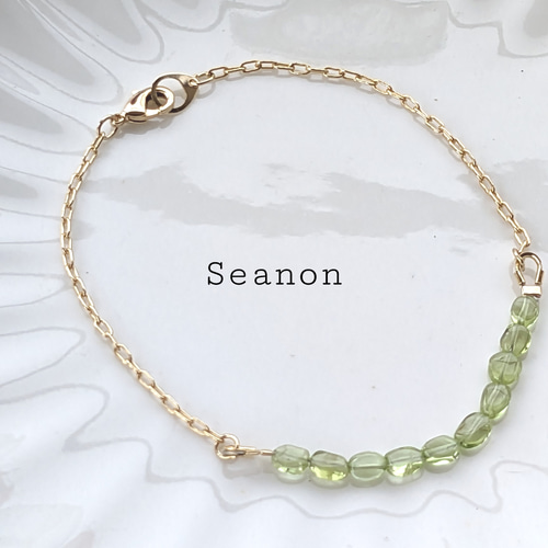 8月誕生石ペリドットブレスレット ブレスレット Seanon 通販