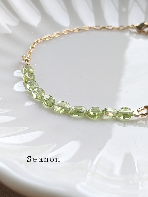 8月誕生石ペリドットブレスレット ブレスレット Seanon 通販