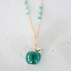 14KGF malachite necklace[kgf5138] 5枚目の画像