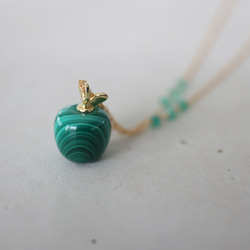 14KGF malachite necklace[kgf5138] 1枚目の画像