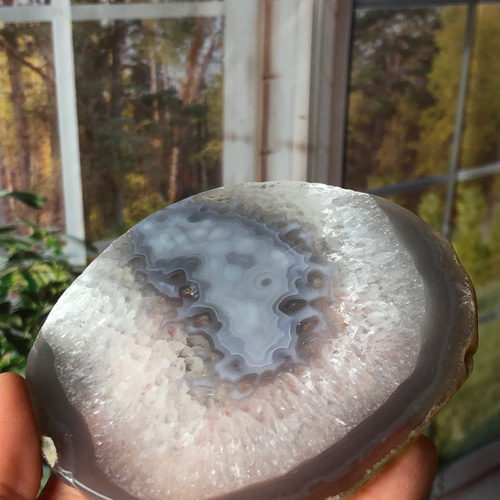 アゲート（瑪瑙）プレート⭐︎瀧川神社にて浄化☆台座にも⭐︎No.2