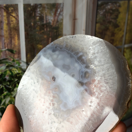 アゲート（瑪瑙）プレート⭐︎瀧川神社にて浄化☆台座にも⭐︎No