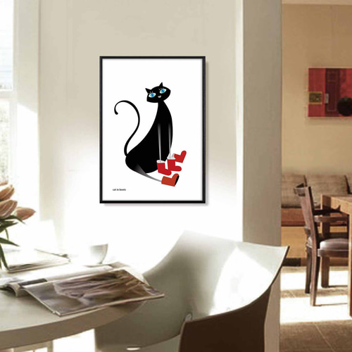 長靴を履いたネコ イラスト ポスター A4 A3 A2 A1 アートポスター