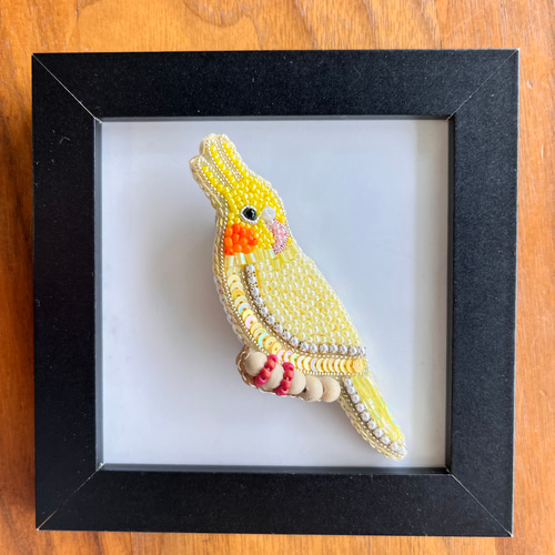 APROSIO＆CO 鳥のビーズブローチ 新色追加/ビーズ刺繍 ブローチ 鳥 (M-200) ブローチ きさらぎ