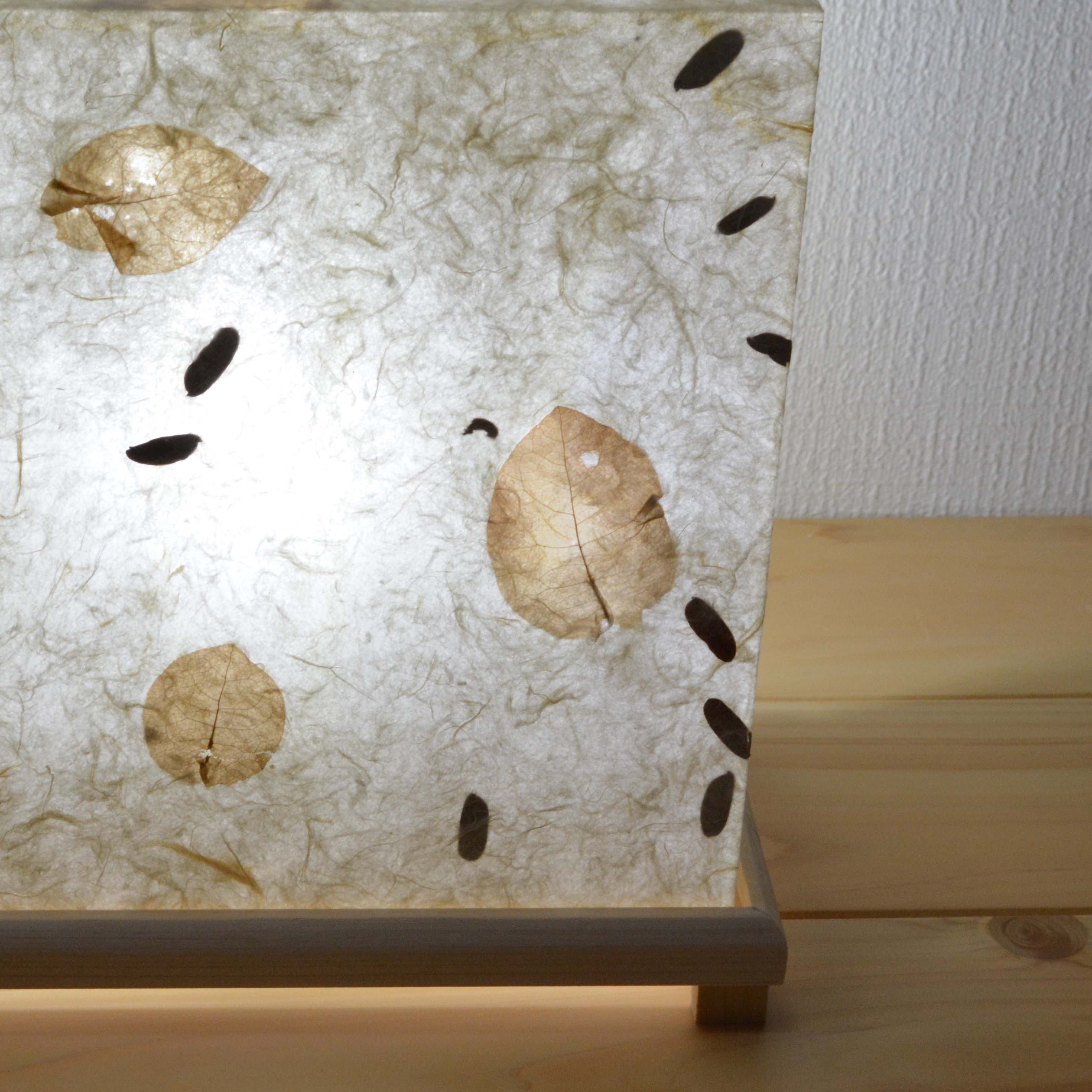 フロアライト　南国の葉    オプションでおやすみ灯に