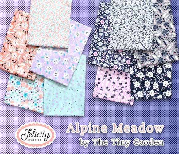 カットクロス Felicity Fabrics Alpine Meadow in Bluebell 610031 7枚目の画像